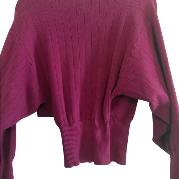 Fashion Nova elegant wine-colored women's sweater, size XS, made of viscose - Picture 5 of 11
